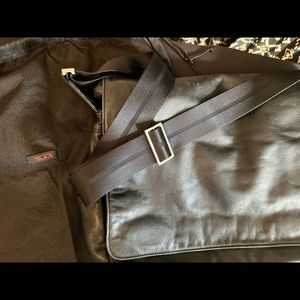 Tumi Leather Messenger Bag